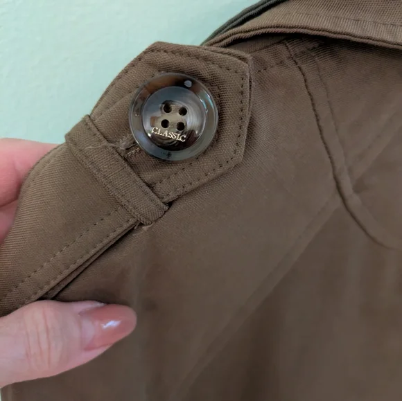 NWT Meibali Trench Coat, Size L - Picture 8 of 9